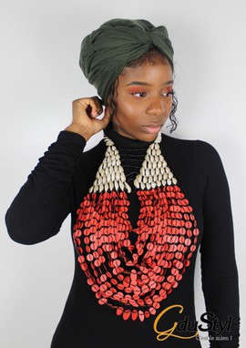 “Linguére Pokou” shell necklace, GM