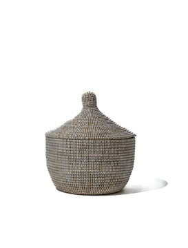 Panier de rangement avec couvercle