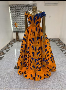 Ankara ball gown