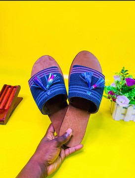 Aso oke Slippers