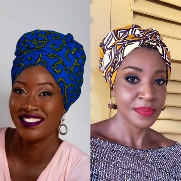 Set of 2 headwrapS scarf hats