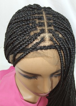 Perruque tresses 60 pouces, tresses boîte, couleur noir