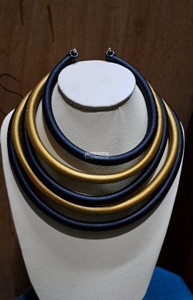 Collier femme, tour de cou Maasai, collier de perles africaines, collier moderne