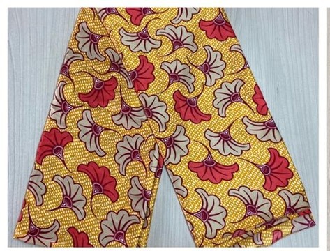 6 YARDS SILK FABRIC PRINTED WEDDING FLOWER