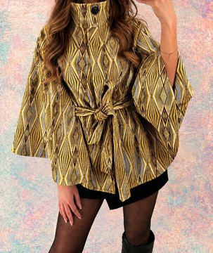 Cape veste coton réversible