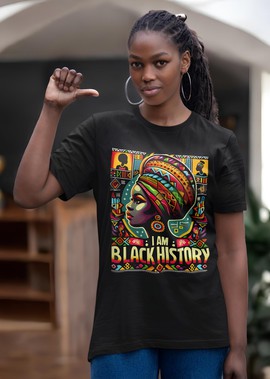 T-shirt - Je suis l'histoire des noirs