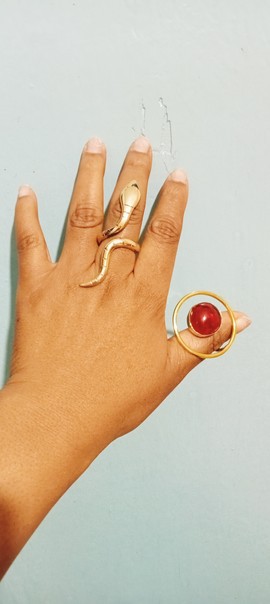Bijoux africains, bagues en laiton, bagues réglables.