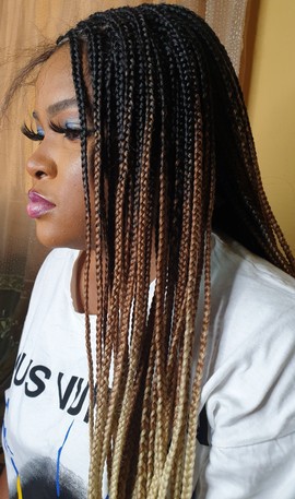 34 inches 13x4x1 frontal box braids