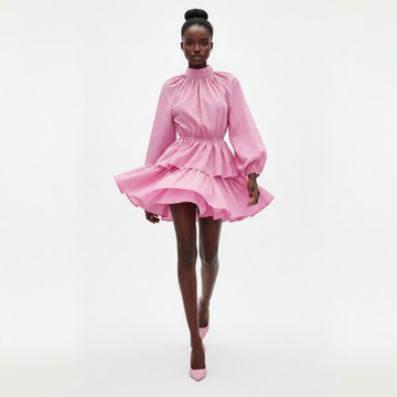 Poppy Tiered Ruffle Cotton Mini Dress