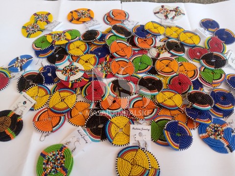 50 Maasai earrings / Wholesale maasai strings / Handmade earrings for women