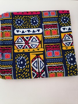 Tissus African Wax 45 cm pur coton " la cassette "
