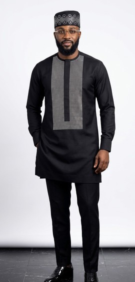 Black Kaftan and hat