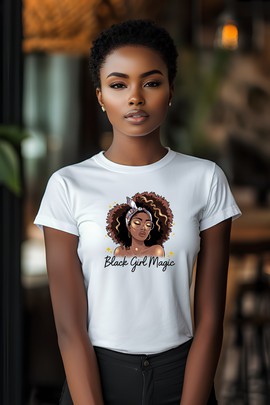 T-shirt "Fille Noire Melanin"