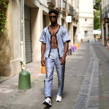 Chemise en pagne tissé - pánu di téra