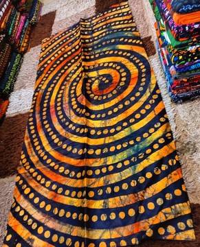 Handmade Batik, Adire 5 yards, African Cotton Batik, Nigerian Tie Dye, Mali Kampala
