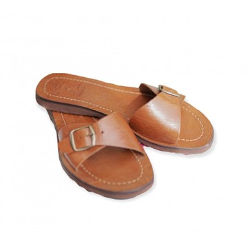 Sandale en cuir véritable haute qualité fait main mode femme