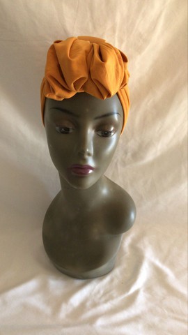 Foulard de tête orange