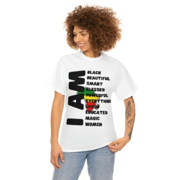 I AM Black and beautiful style T-shirt