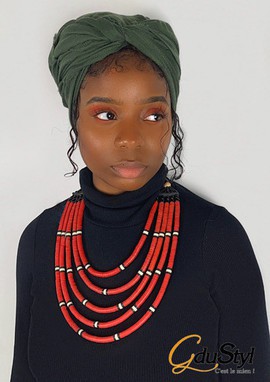 "Linguére Pokou" shell necklace GM