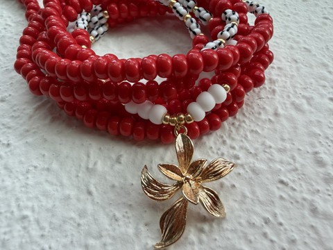 Cayenne Heat - Luxury Waistbeads, Waist Chain, Bayas, Bine Bine, Binbin, Body Jewelry, Belly Beads
