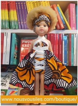 Zury Colibri Dolls doll (albino) - WAX MARIAGE - modular dress