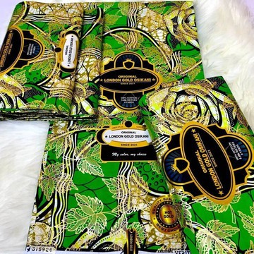Or London Osikani/ Super wax orné/ 6 yards