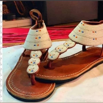 Maasai sandals, summer sandals,beach sandals, beaded sandals, gift for her,african sandals