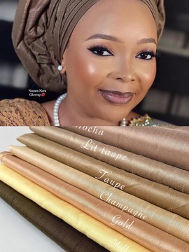 African Raw Silk Headwrap/ 2 Yards/ Raw Silk Gele