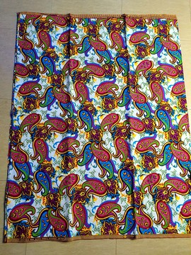 white background Ankara fabric, 6yards, cotton fabric