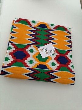 African fabrics 100% cotton Wax 50 cm "kente"