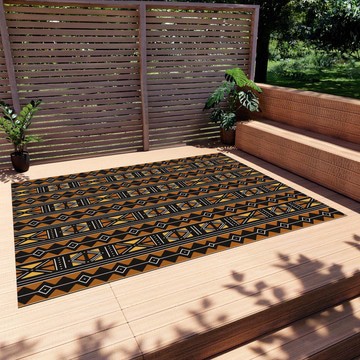 African Print Colorful Outdoor Rug Unique Elegance Carpet (LARGER SIZES AVAILABLE)
