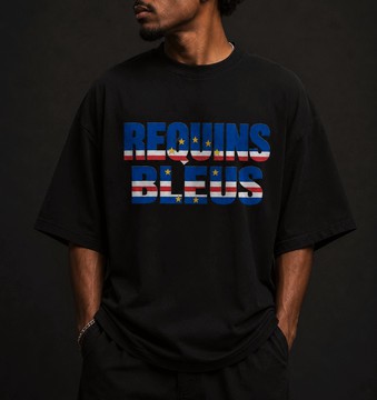 T-shirt noir CDM26 Requins Bleus