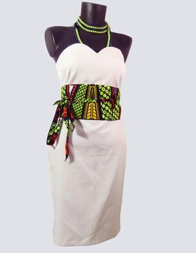 ceinture OBI en wax africain neuve fait main