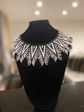 Massai style pearl necklace