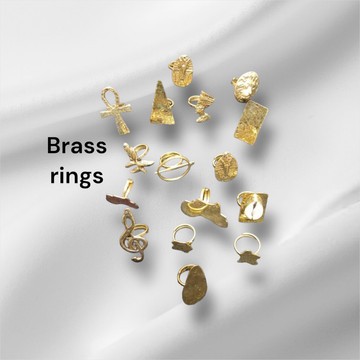 Brass rings, rings, handmade rings, brass, jewelry