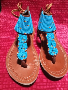 Gladiator beaded sandals, masai sandals, summer sandals, handmade sandals