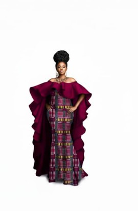 Espresso Majesty Cascading Ruffle Gown