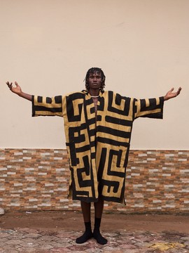 Maze Hooded Bogolan Cloak (Pre-Order)