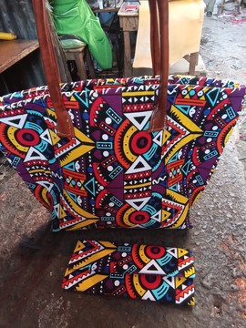 African women shoulder bag set