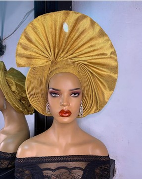 Auto gele,asooke,ready to wear headgear,fabric autogele, pte-tied autogele, aso-ebi