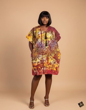Yetunde Batik Midi Dress