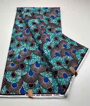 Tissu wax africain Ankara fabric imprimée wax motif