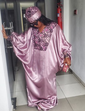Madina Exquisite Boubou WITH Headpiece For Weddings/Special occasions/Plus Size
