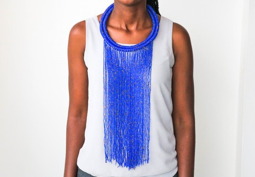 African beaded necklace, Fringe necklace, Maasai necklace,Zulu necklace