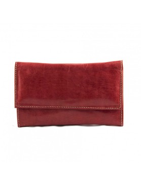 Genuine leather purse Red