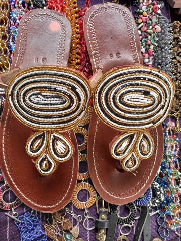 Masai sandals, Beaded sandals, African sandals,  Female sandals