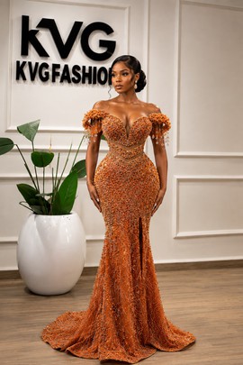 Burnt Orange  Crystal Evening