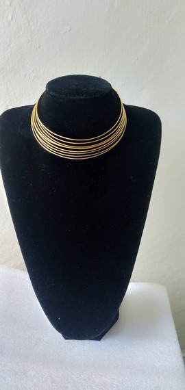 Brass necklace, African necklace