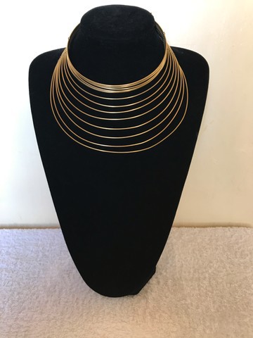 Brass necklace/brass choker/statement necklace