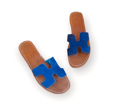Sandale en cuir véritable haute qualité fait main mode femme